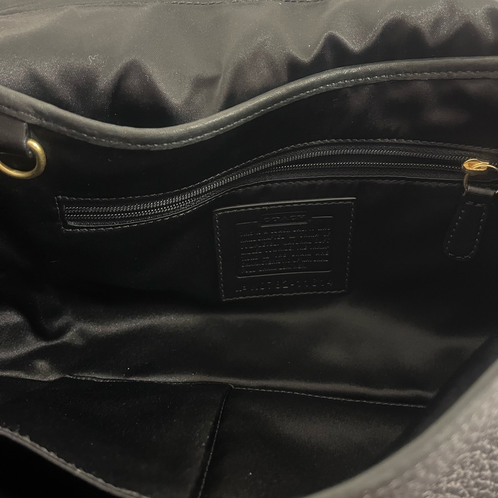 ***Sold*****Coach Y2K Ergo Turn Lock Flap Shoulder Bag Style 11614 Black - Picture 6 of 10